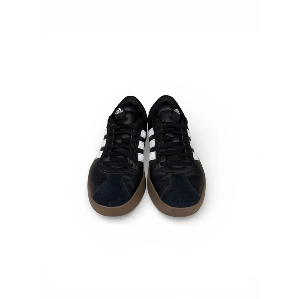 Adidas Men's VL Court 3.0 Core Black/Cloud White/Gum Sz 7 - Picture 3 of 9